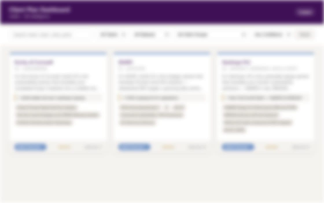 Client Plan Dashboard